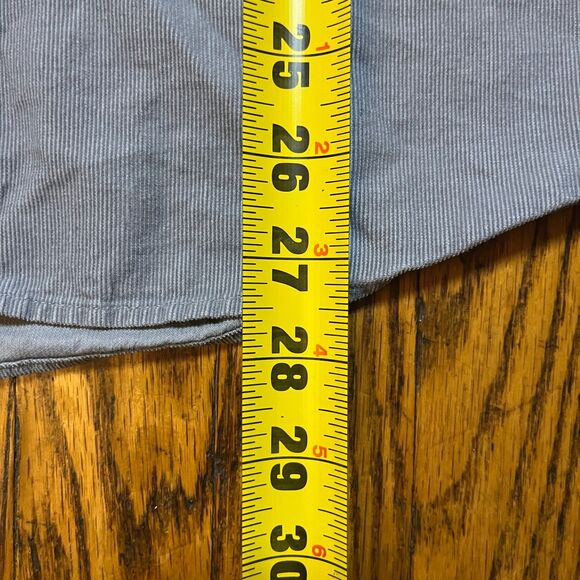 Uniqlo Slim Fit Corduroy Button Up Oxford Shirt Men's S Gray Casual - Picture 4 of 7